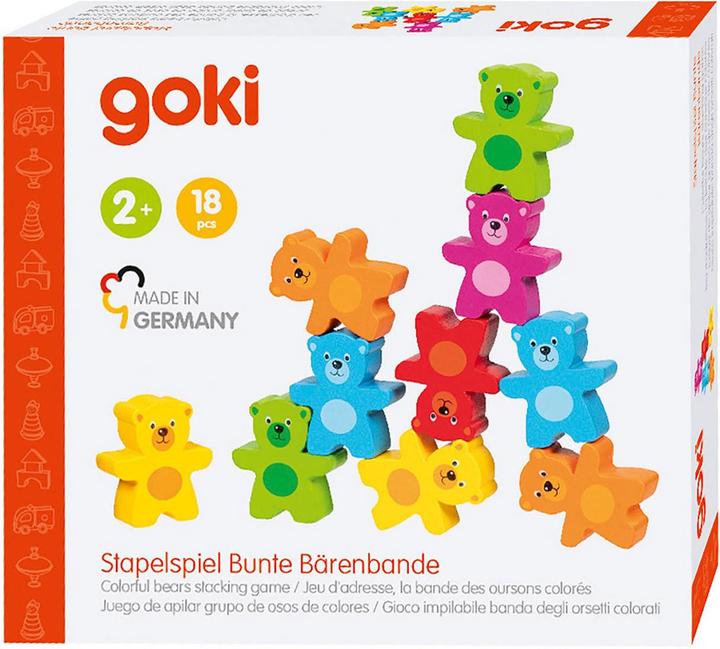 Immagine prodotto Goki Gioco di impilamento Banda di orsi colorati