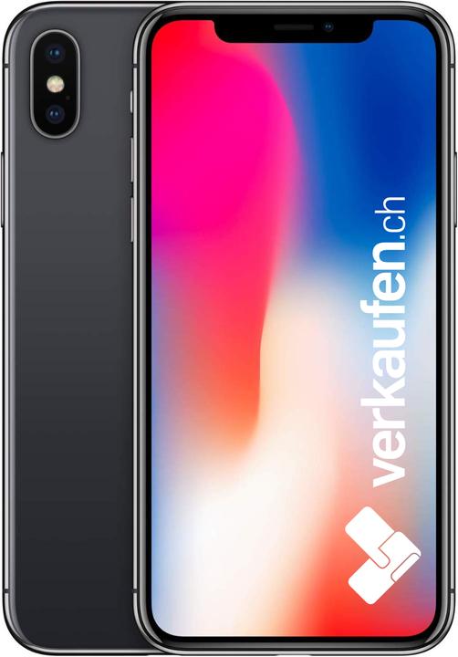 verkaufen.ch iPhone X (256 GB, Space Grey, 5.80", 12 Mpx, Single SIM, A / Wie neu)