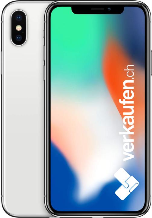 verkaufen.ch iPhone X (256 GB, Silver, 5.80", 12 Mpx, Single SIM, B / Very good)