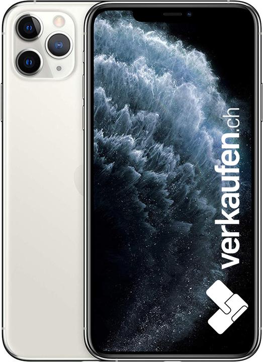 verkaufen.ch iPhone 11 Pro Max (256 GB, Silver, 6.50", 12 Mpx, SIM + eSIM, A / Like new)