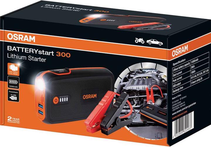 Actual product image Osram BatteryStart 300 (1500 A, 13000 mAh)