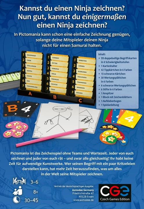 Produktbild Czech games edition CZ102 - Pictomania, Kartenspiel, für 3-6 Spieler, ab 8 Jahren (Deutsch)