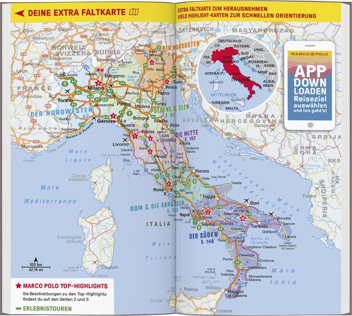 Produktbild Reiseführer Italien (Deutsch, Stefanie Buommino, Stefanie Claus, Bettina Dürr, 2024)