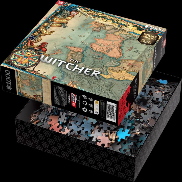 Actual product image Good Loot The Witcher: Northern Kingdom Map - Puzzle (1000 pieces)