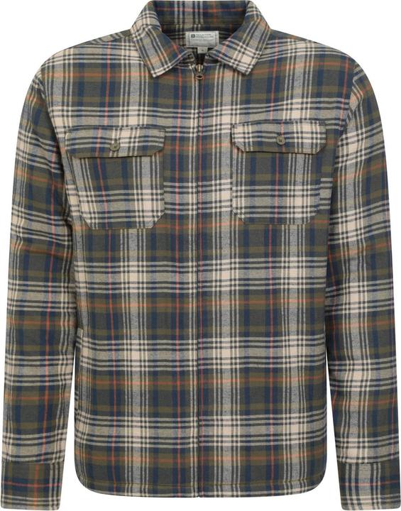 Actual product image Mountain Warehouse Mens Stream II Flannel Lined Shirt (XL)