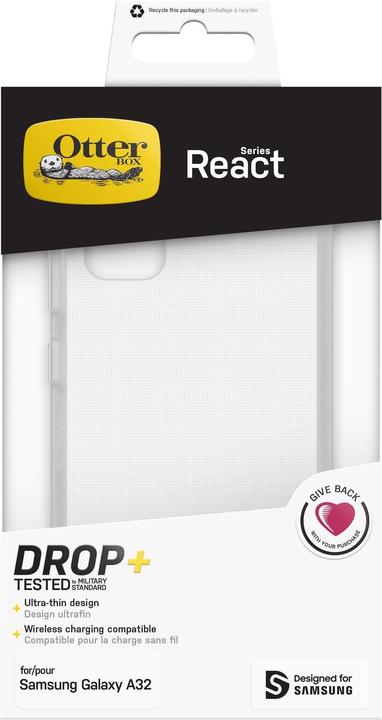 Actual product image OtterBox React (Samsung Galaxy A32)