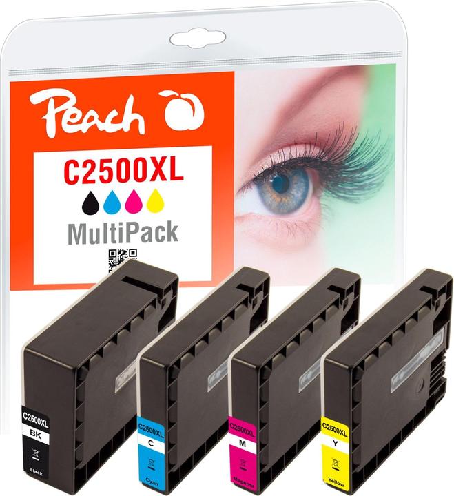 Produktbild Peach Tinte Canon PGI-2500XL,Multi-Pack C, M, Y, BK (M, C, Y, BK)