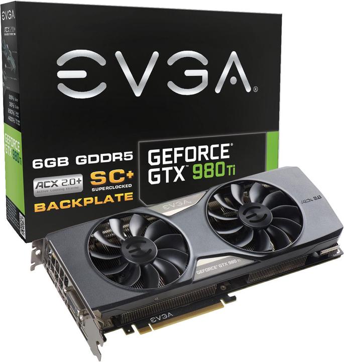 Produktbild EVGA GTX 980 Ti Superclocked+ ACX 2.0+ (6 GB)