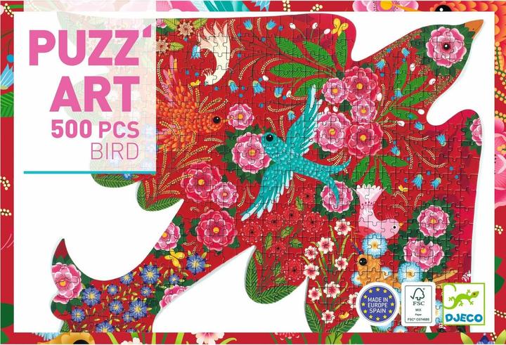 Actual product image Djeco Puzzle - Bird (500 pieces) (500 pieces)