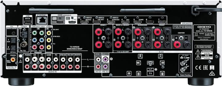 Image du produit Onkyo Tx-Nr646 (7.2 canaux, AM, FM)