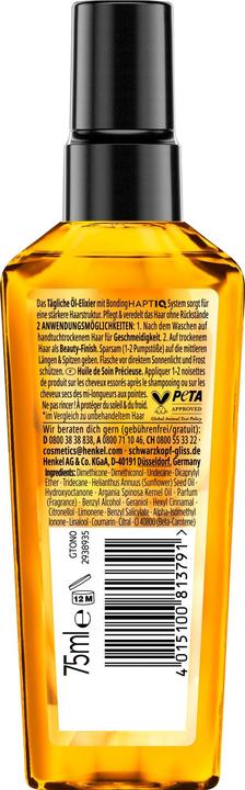 Produktbild Gliss Tägliches Öl-Elixir Oil Nutritive 75 ml (75 ml)