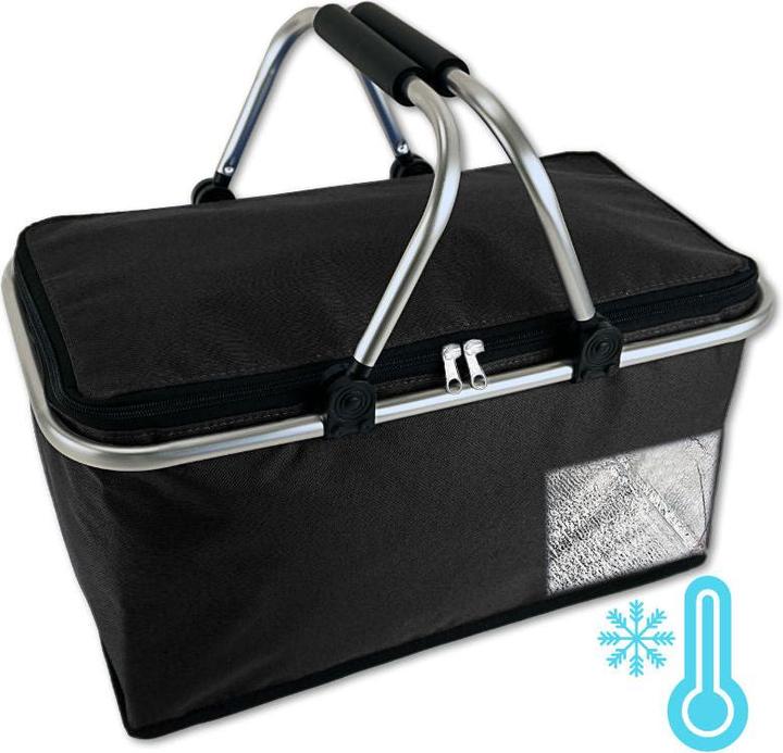 Produktbild Hermex Einkaufskorb Tragekorb Kühlkorb Carrybag Kühltasche Picknickkorb (25 l)