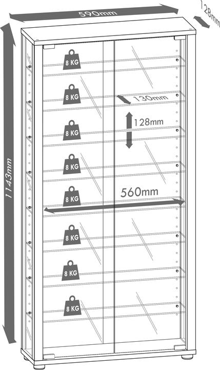 Actual product image VCM Lumo Maxi (59 x 18 x 113 cm)
