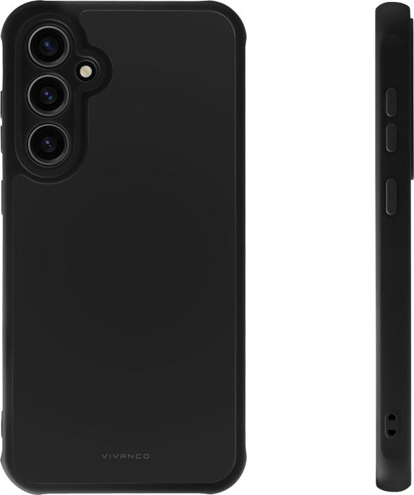 Image du produit Vivanco Housse FROSTED pour Samsung Galaxy S23 FE, semi-transparente/noire, cadre de protection de (Samsung Galaxy S23 FE)