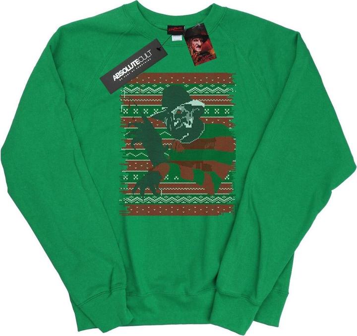 Actual product image Absolute Cult Womens/Ladies Christmas Fair Isle Sweatshirt (L)