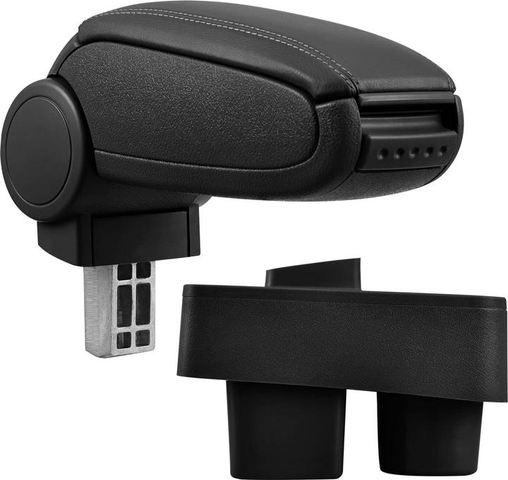 Immagine prodotto Pro-Tec Bracciolo centrale Skoda Fabia II Roomster con vano portaoggetti in similpelle nero