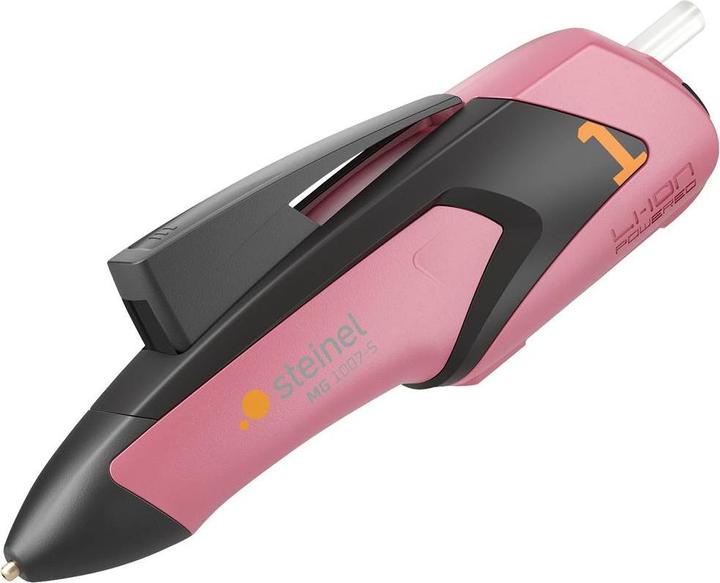 Steinel Mobileglue 1007-S R bâton de colle chaude à piles, chargeur inclus, câble de chargement inclus