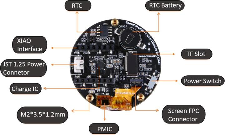 Produktbild Seeed Studio Rundes 1.28inch Touch Display für XIAO