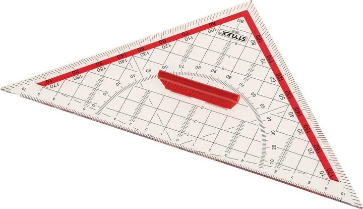 Produktbild Stylex Geometriedreieck 22cm mit Griff 37110 (22 cm)