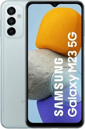 Actual product image Samsung Galaxy M23 (128 GB, Light blue, 6.60", Dual SIM, 50 Mpx, 5G)