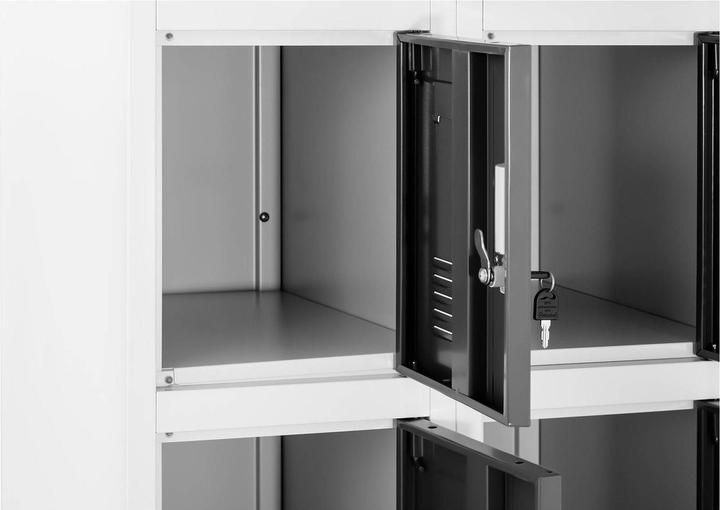 Produktbild Fromm & Starck Metallschrank Schliessfachschrank Metallspind Spindschrank abschliessbar 15 Fächer (45 x 90 cm)