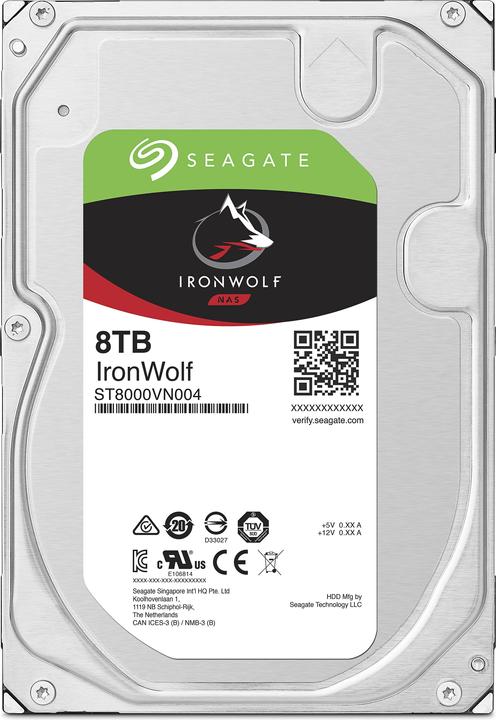 Produktbild Seagate IronWolf (8 TB, 3.5", CMR)