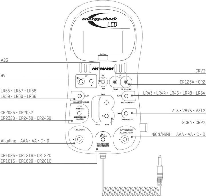Image du produit Ansmann Testeur de batterie