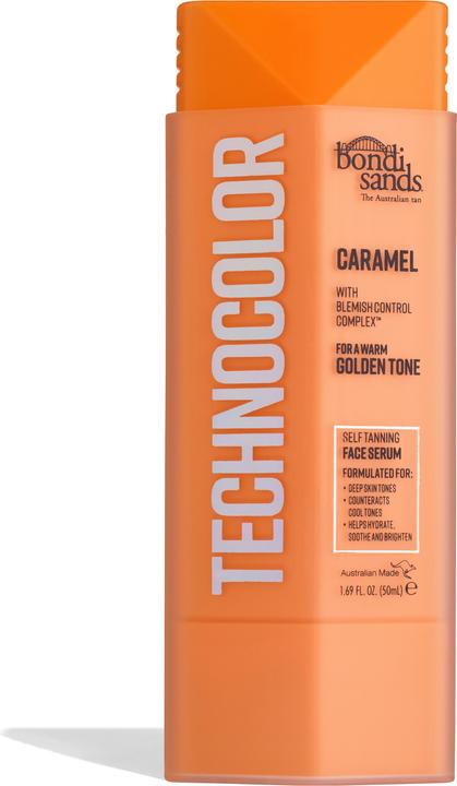Bondi Sands Technocolor Caramel Selbstbräuner Gesichtsserum Einfache Anwendung Streifenfrei Fake Tan Enrich (Selbstbräunungsserum, 50 ml)