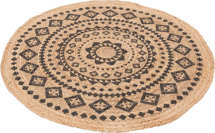 Actual product image Pergamon Natural Fiber Handmade Jute Carpet Nele Round (120 x 120 cm)