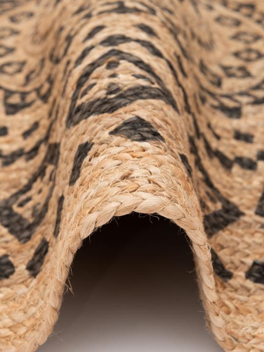 Actual product image Pergamon Natural Fiber Handmade Jute Carpet Nele Round (120 x 120 cm)