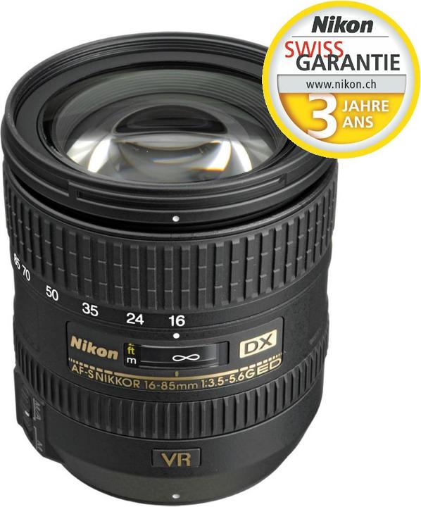Produktbild Nikon AF-S VR DX 16-85mm f/3.5-5.6G ED - (EU) (Nikon DX, APS-C / DX)