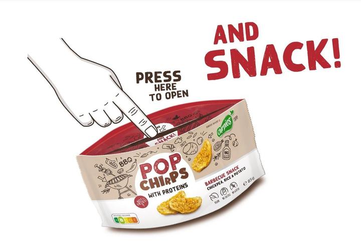 Actual product image Chirpies POP Chirps Chickpea BBQ Snack Box (850 g)
