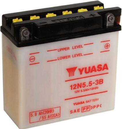 Immagine prodotto Yuasa Convenzionale 12V/5.8Ah/55A (12 V, 5.80 Ah, 55 A)