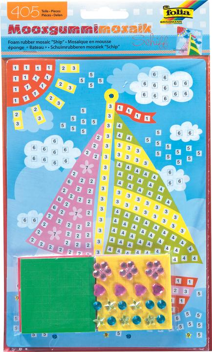 Produktbild Folia Moosgummi-Mosaik "Schiff", 405 Teile