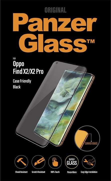 Actual product image PanzerGlass edge to edge (1 Piece, Oppo Find X2)