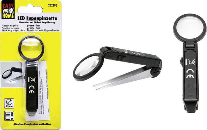 Immagine prodotto Easy Work Pinzetta d'ingrandimento a LED