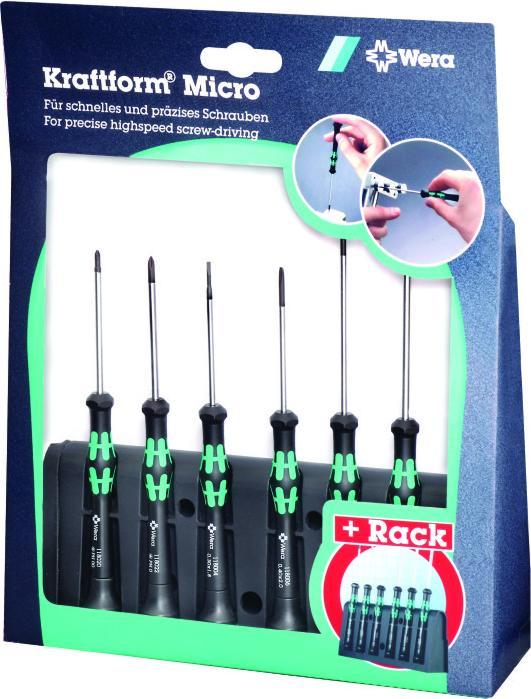 Actual product image Wera 2035/6 A Rack (Slotted screws, Phillipps cross recess (PH))