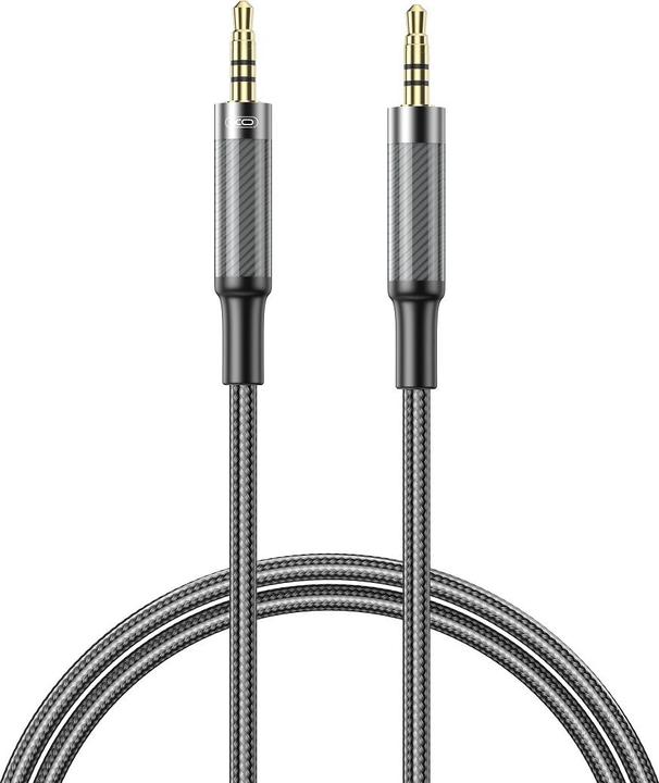 xO cable audio NB-R279C jack 3,5mm - jack 3,5mm 1,0m black (1 m, 3.5mm jack (AUX))