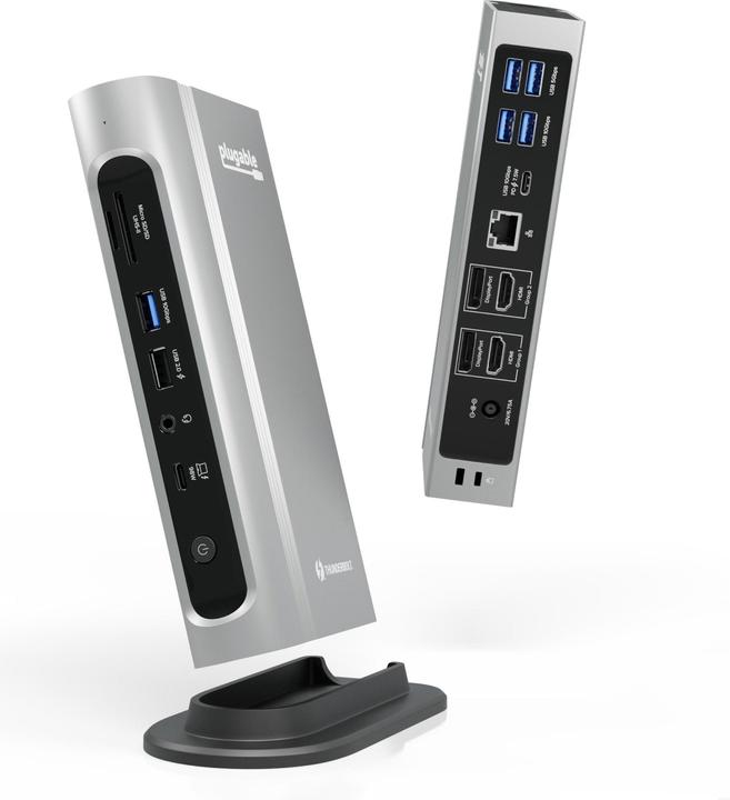 Immagine prodotto Plugable Docking station quadrupla TBT4 da 100W (Thunderbolt, 16 Porti)