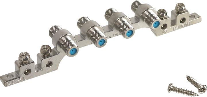 Actual product image Goobay 4-fold F-grounding block