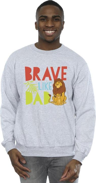 Actual product image Disney Mens The Lion King Brave Like Dad Sweatshirt (M)