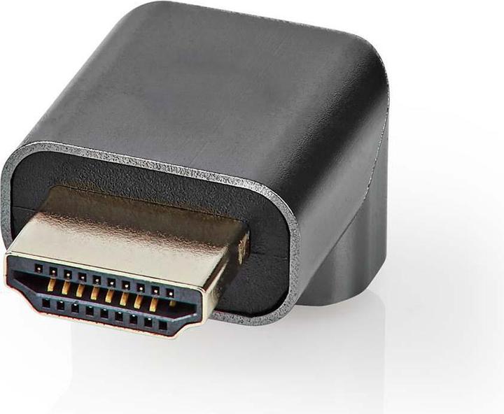 Produktbild Nedis HDMIT Adapter HDMIT Connector / HDMIT Male HDMIT Female / HDMIT Output Gold Plated Angled 90° (HDMI, 3 cm)