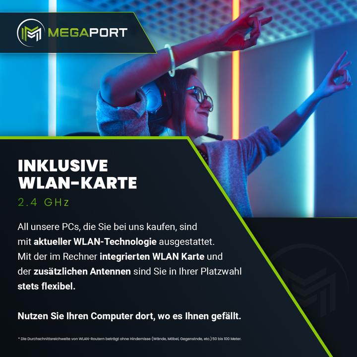 Produktbild Megaport Gaming Komplett PC AMD Ryzen 5 3600 - Nvidia GeForce GTX1660 Super