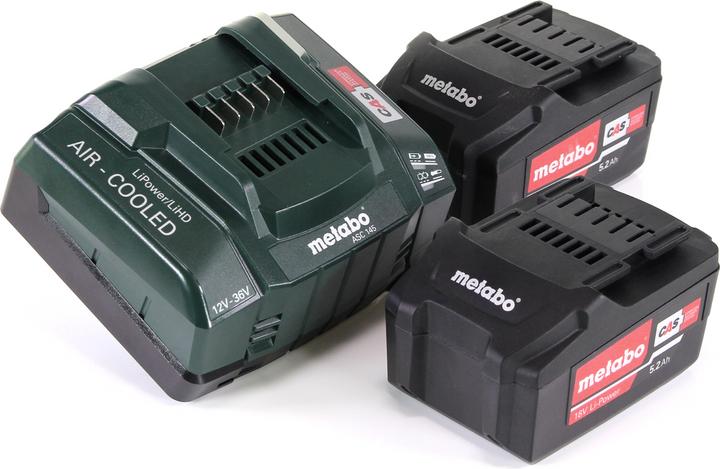 Produktbild Metabo Akku Basis Set 18V mit 2x Akku 5,2Ah + Ladegerät ASC 145 ( 685051380 ) (18 V)