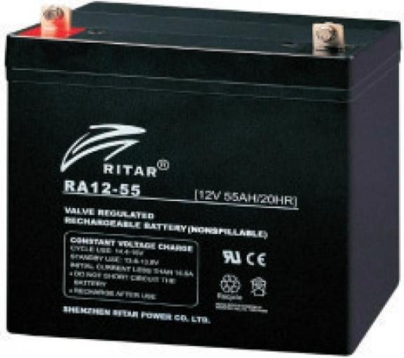Image du produit Ritar Batterie AGM RA12-55D (12 V, 55 Ah)