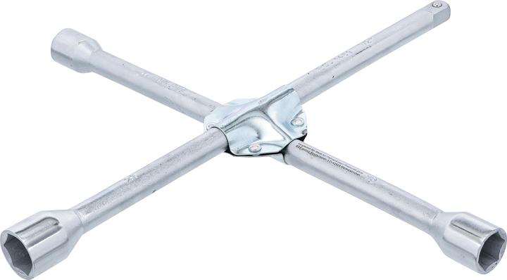Immagine prodotto BGS Chiave a croce per dadi ruote per autovetture quadrato 17 x 19 x 21 x 12,5 mm (1/2")