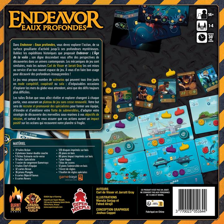 Immagine prodotto Super Meeple Endeavour Deep Sea (f) (Francese)