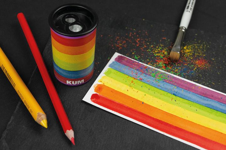 Actual product image Kum Sharpener KM2 Rainbow