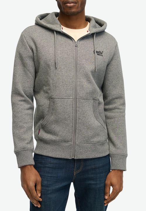 Actual product image Superdry Sweat jacket Casual Figure-hugging ESSENTIAL LOGO ZIP HOODIE (S)