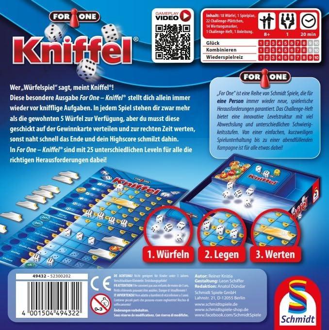 Image du produit Schmidt Spiele For One Kniffel (d) (Allemand)